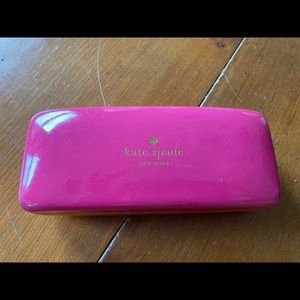 Kate Spade glasses case with cloth